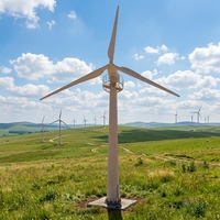 Éolienne horizontale de 200 kW 400 V avec 3 pales et un diamètre de rotor de 22 m, système connecté au réseau