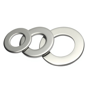 Arandelas planas Ff, chapadas en zinc blanco, grado B, nivel 4.8, acero al carbono simple, Gb97.1, para equipos de comunicación - Product Image 1