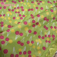 Amysi 8174 #   Sous-vêtements d'été en tissu de soie de lait, respirants, taille mi-haute, motif de fruits colorés, bord en dentelle, mignons pour filles, vente chaude en Océanie