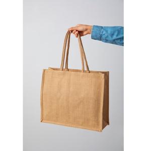 Sac fourre-tout en jute réutilisable et écologique pour les courses, les sorties à la plage et les essentiels quotidiens, disponible à prix d'exportation depuis l'Inde - Product Image 3