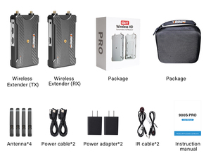 Kit Extensor Inalámbrico de Video 5.8G 300M, Transmisor y Receptor Inalámbrico HDM 1080P, Baterías NP-F para Transmisión de Video con Cámara DSLR - Product Image 6