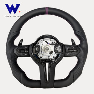 Volante Deportivo de Cuero Perforado Negro M Performance para <span class=keywords><strong>BMW</strong></span> 320 <span class=keywords><strong>525</strong></span> F10 F20 F30 F15 F25 F07 F01 F82 E60 E90 E70 M3 M4 M5 - Product Image 1