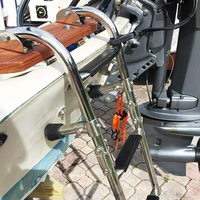 Plateforme de ponton pliante pour bateau marin en acier inoxydable 304/316, escabeau télescopique 2+1 marches, 3 marches pour piscine