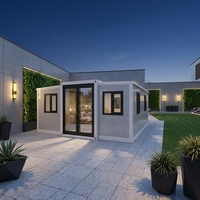 Maison préfabriquée extensible en conteneur de 40 pieds ou 20 pieds, conforme aux normes locales, avec salle de bain, maison pliable préfabriquée, Casas Prefabricadas