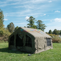 Tente d'air imperméable de luxe de qualité supérieure Tente de glamping pour l'hébergement en chambre d'hôtel en plein air Tente gonflable avec tissu coupe-vent