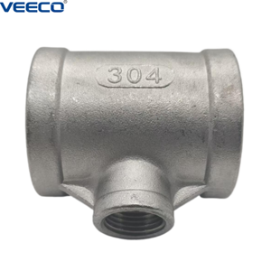 304/316L thép không gỉ nữ ren TEE với đánh bóng cho áp suất thấp Ống chủ đề kết nối - Product Image 5