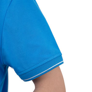 Polo azul cielo transpirable de fábrica de Vietnam para uniforme de empleado marca personalizada disponible - Product Image 4
