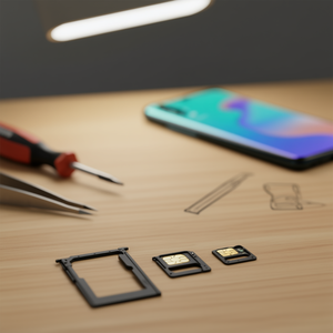 Vassoio porta SIM e Micro SD nero di ricambio per Huawei P30 Lite - Product Image 2