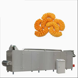 Línea de producción de chips triangulares para palitos de ensalada fritos de harina para aperitivos inflados con <span class=keywords><strong>llave</strong></span> de freidora mezcladora intercambiadora de calor - Product Image 2