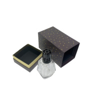 Boîte cadeau rigide personnalisée de couleur violette en 4 parties, avec impression d'étoiles dorées, emballage de parfum de luxe, boîte cadeau pour parfum