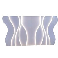 Nouvelle Lumière de Fond LED de Luxe 2026, Support de Fond en Acrylique Blanc, Décoration de Scène pour Mariage, Fête et Événement