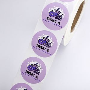 Etiquetas de Papel Autoadhesivas Resistentes al Agua y al Aceite, Ecológicas, en Rollo de 3 Núcleos, con Fuerte Adhesión, para Empaquetado Digital, Marca Sweet Salty Scoops - Product Image 5