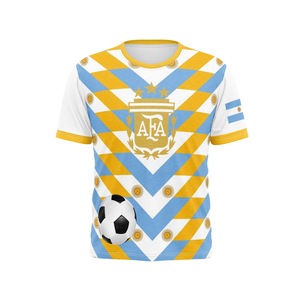 Camisetas y Uniformes de Fútbol de las Selecciones Nacionales de Argentina, Brasil, <span class=keywords><strong>Uruguay</strong></span> y Colombia, 100% Poliéster - Product Image 1