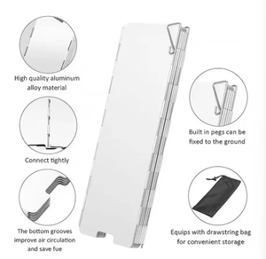 Paravento di Sicurezza in Lega di Alluminio per Caccia all'Aperto, Portatile, Ultra-leggero, Pieghevole, <span class=keywords><strong>a</strong></span> Sgancio Rapido, Durevole, con Sistema <span class=keywords><strong>MOLLE</strong></span> - Product Image 6