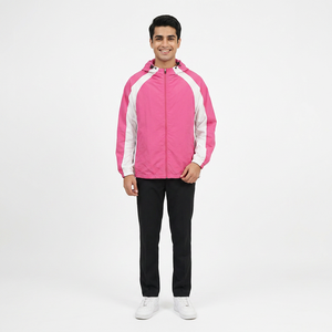Chaqueta cortavientos de utilidad impermeable de nailon reflectante con bloque de Color informal personalizado de fabricante de ropa Stree para hombre - Product Image 1