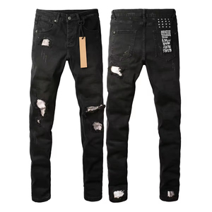Top Quality Luxury Hip Hop Ksubiy Jeans Mens <b>Pants</b> Trousers Stacked Denim Y2K Distressed Designer Brand Ksubis Jeans - Product Image 6