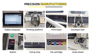 Máy tính để bàn A3 <span class=keywords><strong>mini</strong></span> một vượt qua sắc tố mực máy in phun với HP đầu in cho cốc giấy Fan tấm túi giấy mô bánh pizza hộp khăn ăn - Product Image 4