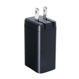 移动配件3端口65W PD 3.0和QC 3.0 GaN充电器2x USB C端口和QC 3.0手机平板电脑快速充电器电源适配器