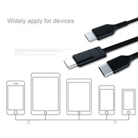 Kabel OEM Portabel 2-in-1 Tembaga Murni PVC Magnetik Micro USB Type-C QC 6A Pengisian Cepat Transfer Data Komputer/Kamera/iOS