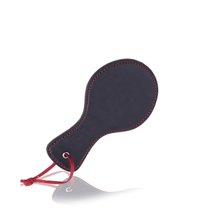 MUQU BDSM Mini fouet rond noir en PU pour fessiers, harnais, jeu de rôle fétichiste, 10x17.5cm - Product Image 6