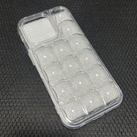 Nouvelle coque de téléphone 3D 3-en-1 effet glaçon, transparente et amovible, pour iPhone 17 16 15 Pro Max et Samsung S26