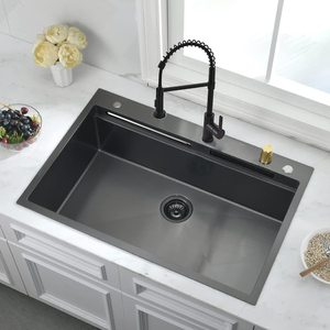 Brevetto tecnologia Nano balena lavello multifunzionale <span class=keywords><strong>cucina</strong></span> lavastoviglie cascata 304 lavandino con rubinetto indipendente - Product Image 5