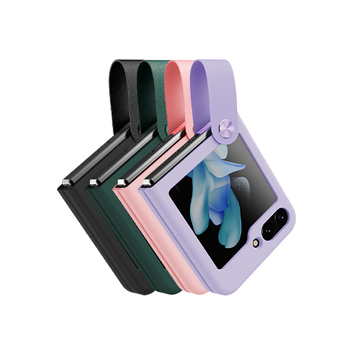 Nillkin New Design High Quality case With Strap Full Coverage case Liquid Silicone Strong protection case for Samsung Z Flip 5