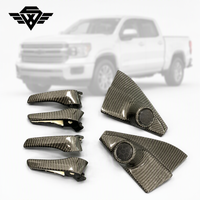 Panneaux de porte intérieurs en fibre de carbone forgée pour Toyota Hilux 2015 à 2026, remplacement direct OE, finition carbone véritable personnalisée