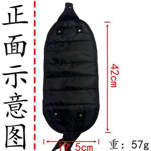 Reposapiés de viaje para exteriores, poliéster oblongo, permeable al aire, para vuelos, trenes, coches, oficina, hamaca, soporte para dormir, color negro - Product Image 4