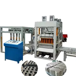 ماكينة تلقائية لتزيين المربعات QT4-15/سعر ماكينة نيجيرية لصناعة القرميد المتشابك/ماكينة صناعة المربعات الهيدروليكية