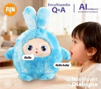 Poupée interactive intelligente à commande vocale IA, jouet en peluche contrôlé par application et Wi-Fi avec yeux émotionnels pour enfants, cadeau éducatif