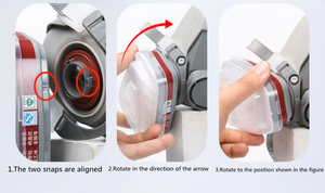 UT 6200 Mascara Bearing 6200 Arbeits schutz Chemikalien beständig 6100 6200 6300 Half Face Gasmaske Atemschutz - Product Image 3