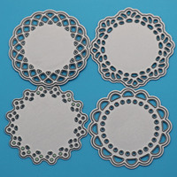 Del merletto del Cerchio del Planner Muore Mestiere Del Metallo Die Scrapbooking Carta di Taglio Muore Costruzione di Stampi