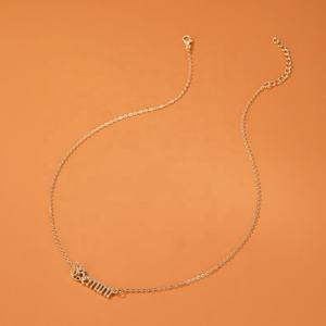 Jachon fashion hommes élégant collier zodiaque lettres <span class=keywords><strong>Horoscope</strong></span> pendentif bijoux signe zodiaque collier avec chaîne - Product Image 5