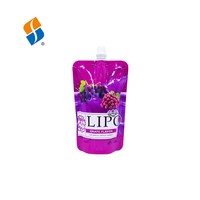 Feiao Pack op maat bedrukte glanzende plastic sapzakjes Doypack zakjes met tuitjes fruit sap speciale vorm tuitjes pouches