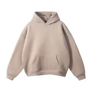 Bán Buôn 500gsm Unisex 100% Bông Áo Tùy Chỉnh Hoodies Áo Thun Chất Lượng Cao Mens Trống Quá Khổ Lông Cừu Áo