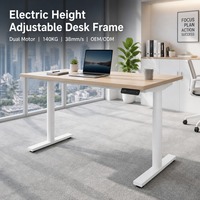 Table électrique extensible moderne à hauteur réglable, double moteur, en acier inoxydable, bureau assis-debout, mobilier de bureau à domicile