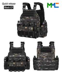 Chaleco Táctico Portaplacas con Peso, Transpirable, de Poliéster 1000D, para Uso en Exteriores, Talla Única, MMC - Product Image 6