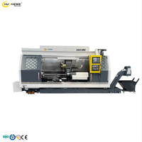 Machine-outil CNC à lit incliné en acier CKX550-3000, tour de fraisage et de tournage à double broche