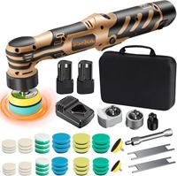 Nouvelle Mini Polisseuse Rotative Sans Fil Double Action 2026 Multifonctionnelle pour Voiture, Polissage, Lustrage et Ponçage Tout-en-un, 5 Tampons, 80W, Universelle