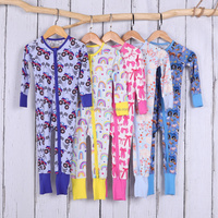 Combinaison en bambou pour enfants 220/240/260 GSM, pyjama pour fille, pyjama pour bébé fille nouveau-né, grenouillère pour tout-petit, combinaison à double fermeture éclair