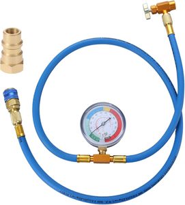 <span class=keywords><strong>Kit</strong></span> per la ricarica del refrigerante per auto tubo di ricarica con calibro A/C 1/2 <span class=keywords><strong>Kit</strong></span> di misurazione ricarica può toccare l'aria condizionata - Product Image 1
