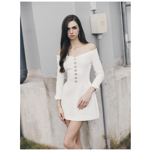 Vestidos de mujer modernos a la moda sin esfuerzo Proveedor de ropa de línea Premium Tacto elegante Vestidos formales OEM para mujer Ajuste a medida - Product Image 2