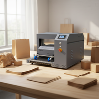 Printer A4 Mini Desktop Single Pass CMYK Inkjet untuk Bahan Penyerap Air seperti Kotak Pizza Bergelombang, Tas Belanja, Kotak Telur
