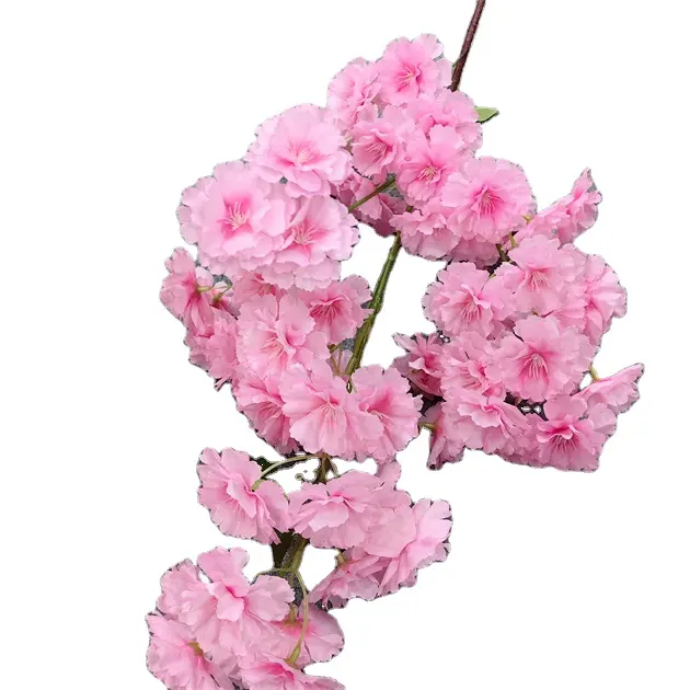 Atacado fábrica flores artificiais cereja flor flores artificial japonês cereja casamento flores