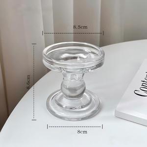 Bougeoirs en <span class=keywords><strong>verre</strong></span> de style nordique, colonne romaine, Yannoxi, pour salles à manger chinoises occidentales, décorations romantiques pour dîners aux chandelles - Product Image 6