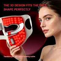 Masque facial LED EYCO 510K Factory 4 couleurs, masques faciaux LED portables, masque à lumière rouge quotidien en silicone, masque facial à lumière rouge
