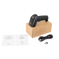 Honorway Lector de Códigos de Barras QR Portátil 1D 2D BT 2.4GHz Wifi, Escáner de Códigos de Barras con Pantalla Pequeña y Modo Inventario con Soporte