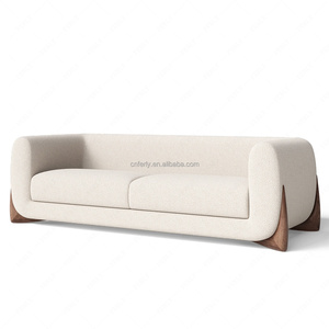 FERLY Modern Style Design Soft Modern Wooden <strong>Floor</strong> <strong>Sofa</strong> Living Room Furniture Home Furniture Double <strong>Sofa</strong> - Product Image 5
