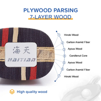 Lame de batte de ping-pong offensive à 7 couches, lames de raquette de tennis de table en bois Hinoki